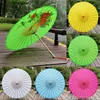 82cm Diamètre Papier chinois Parapluie Traditionnel Soie Tissu Craft Parapluie Poignée en bois Mariage Mariage Artificial Huile Papier Parapluies BH2164 CY