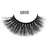 5 pairs Eyelashes Hot 3D Mink Lashes Naturalne Długie 1 Box Mink Eye Lash 1cm-1.5cm Fałszywy Eyelashe Full Strip Lashes G8 Series