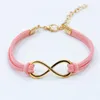 Mode Punk européenne Vintage Infinity 8 croix bracelets en cuir pour femme cadeau bracelets hommes bijoux pulseras