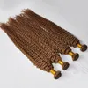 CE-zertifizierte silbergraue Haarverlängerungen, 80 g, 100 g, 120 g/Stück, menschliches graues Haar, brasilianisches, verworrenes, lockiges, graublondes, braunes Haar