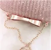 Golden Evening Clutch Bag Women Bags Wedding Shiny Handbags Bridal Metal Bow Clutch Bags Chain Shoulder Bag5274066