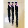 Braziliaanse Maagd Haar 30 32 34 36 40 Inches Rechte Bundels Onverwerkte Body Wave Menselijk Haar Weeft Water Diepe golf Human Hair Extensions