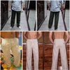 Calças casuais para homens algodão linho calças retas linho branco cintura elástica lazer praia calças completas do homem plus size v191028