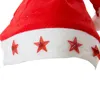 Décorations de Noël LED Glowing Lumineux Rouge Clignotant Bonnet De Noël Chapeau De Fête Étoile Santa Pour Adulte LX43151