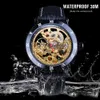 Forsining Retro Flower Design clásico negro Gold Watch Genuine Leather Band Resistente a agua Men039s Mecánico Automático Watc1478036