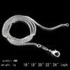 plating 925 Sterling Silver Necklace Chain Women Wedding Jewelry 1.4MM/2MM Box Chain Necklace New Arrive Hot Fashion Jewelry