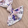 Sacs de couchage d'emmaillotage pour bébé, ensemble de 2 pièces, couverture en mousseline à fleurs + bandeau, cocon doux pour bébé, garçons et filles