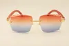 Lunettes de soleil Nouvelle usine directe lunettes de soleil de mode de luxe 3524014 lunettes de soleil en bois sculpté naturel gravure lentilles privé personnalisé gravé