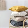 modern shabby chic cushion cover rough ruffle decoration sofa couch lounge throw pillow case yellow black white cojines257y