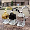 spice storage containers Car Perfume Bottle Hollow Hanging Perfume Ornament Air Freshener For Essential Oils Diffuser Fragrance Empty Glass Bottle