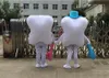 2019 Hot sale Teeth and toothbrushes Mascot Costume Cartoon Character Langteng 100% real picture Free Shipping