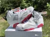 2020 Release Authentic Air 6 Hare 6S Grigio neutro Bianco True Rosso Nero CT8529-062 Scarpe da basket da uomo Scarpe da ginnastica da esterno con scatola originale