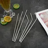 Aço inoxidável metal Palhinha Straw metal 10,5 InchReusable palhas suave e eco amigável para quase todos os copos de bebidas frias