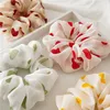 Colorful heart print Hair Scrunchies Women Accessories Hair Bands Ties Ponytail Holder Rubber Rope Decoration C12332885555