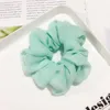 Mulher Lady Girl Chiffon Hair Ring Scrunchy Ring Bandas de cabelo bobble Sports Dança Scrunchie Soft Scrunchie Hairband 20pcs FJ33574803552