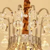 Lâmpadas modernas americanas candelabro estilo rural luxo cristal pingente lâmpada sala de estar quarto jantar corredor de iluminação de corredor