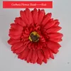 10 pz/lotto simulazione Gerbera testa di fiore per la fotografia di matrimonio puntelli decorazione fiori finti corona Gerbera artificiale testa di fiore