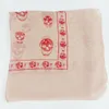 Fashionbrand Designer Skull Scarf For Women and Men Quality 100 Pur Silk Satin Fashion Women varumärke Scarves Pashmina Shawls2179145