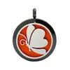 316L Edelstahl hohle ätherisches Öl Schmetterling Halskette personalisierte Aroma Charm Diffusor Anhänger