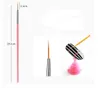 15 PCS Nail Art Brush Art Art Paint Dot Draw Pen Brush for UV Gel DIY Tools 4 Color