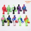 Silicone Carb Cap OD 22mm Colored Bubble Bottle Dome Carb Cap Smoking Accessory Domeless Nail Dab Oil Rig 522
