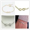 Bracelets Infinity croix Glod Bracelets pour femme hommes cadeau Bracelets européens hommes bijoux pas cher mode Vintage Infinity 84466275