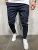 Hommes Twill Mode Jogger Pantalon 2018 Nouvelle Bande Urbaine Droite Pantalon Décontracté Mince Fitness Long Pantalon S-3XL