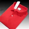 Классическая дизайнерская футболка Летняя мужская рубашка поло с узорами High Street Одежда Футболки Письма Вышитые футболки поло Сплошной цвет Топы для мужской одежды