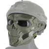 Taktyczna maska ​​na pełną twarz na zewnątrz polowanie na sprzęt taktyczny Aorsoft Paintball strzelanie do kamuflażu CS CS Halloween Party Mask298o