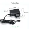 5V 2A Micro USB Laddare Adapterkabel Strömförsörjning för Samsung Galaxy LG HTC Sony Android Tablet PC med OPP-väska