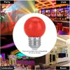 3W E27 LED Glödlampa Rundformad Färgrik Globe Glödlampa Hem Bar Party Festival Dekorativ Lampa Belysning