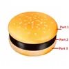 3 Layer Hamburger Metal Herb Grinder Cookie Biscuit Zinc Alloy Tobacco Grinders Shark Teeth Burger Cute Design Muller Smoking Accessory