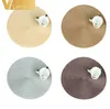 Round Weave Placemat Fashion PP Dining Table Mat Disc Pads Bowl Pad Coasters Vattentät