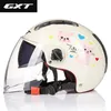 Motorcycle Helmets GXT Helmet Summer Open Face Dual Lens Moto Electric Bicycle Scooter Motorbike Casco