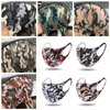 Camouflage Face Mask Ice Silk Respirator Anti Dust Mouth Muffle Washable Reusable Camo Face Masks With Package CCA12058 120pcs