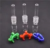 Quartz Nail Tip 10mm 14mm 18mm Male Quartz Nail for Dab Oil Rig Water Bong with Plastic Keck Clips smoking accessories5795899