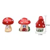 3PCSLOT GARDEN DÉCoration Mini Mushroom Ornement Animal Miniature Figurines Fairy Champignons micro Landscaping Decor Resin Craft9593466