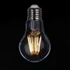 BRELONG DIMMABLE A60 Retro Edison LED-filamentlampor E27 COB Glasslampa 2W / 4W / 6W / 8W-filament AC220V för vit ljuskristalllampa