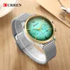 Curren FashionCasual Chronograph Sport Mens Quartz Watches Mesh Steel Band Watch Watch Date Date Clock Relogio Masculino6705295