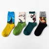 Hot Dropshipping Autumn Winter Retro Women New Art Van Gogh New Gral World Paint Painting Series Men Socks Socks Funny