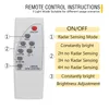 Edison2011 90 W Lampa słoneczna Lampa słoneczna IP65 Wodoodporna Radar Radar Motion Czujnik Słoneczny Światło bezpieczeństwa na zewnątrz