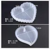 Silicone Resin Cabochon Rectangle Round Heart Oval Pendant Charm Molds Resin Expoxy Mold Jewelry Tools DIY Making Accessories