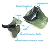 Tactical PC Lens paintballmask med nackbaffel utomhus airsoft skjutskyddsutrustning full ansikte no033018256488