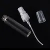 Siyah Beyaz Kapaklar 2ml 3ml 5ml 10ml Atomizer Doldurulabilir Küçük Cam Sprey Parfüm Şişe Mini Cam Flakon Aromatik Boş Kokusu Şişe