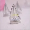 100pcs argento barca a vela titolare della carta di nome decorazione della tavola del partito titolare della carta di nozze in metallo forniture di nozze