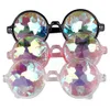 Disco Kaleidoscope Glasses Rainbow Crystal Lenses Prism Diffraction Glass Eye wear holiday punk Goggles Party Event favors