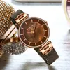 CURREN Creative Simple montre à Quartz femmes robe en acier maille montres nouvelle horloge dames Bracelet montre relogios feminino336m