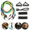 11 pz/set Pull Rope Esercizi di Fitness Fasce di Resistenza Tubi In Lattice Yoga Body Training Allenamento Fasce di Resistenza Elastica CCA12074 30 set