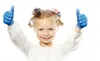 Guantes desechables para niños Guantes de protección de nitrilo azul 20Pcs para niños XS S Tamaño Izquierda Derecha Manos Universal