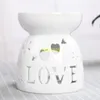 kostenloser versand Weihrauch Brenner Zarte Keramik Duft Lampe Mode Höhlte Heraus Aroma Herd Kerze Öl Ofen Wohnkultur